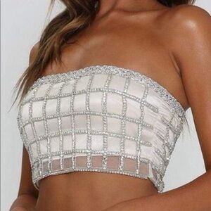 RARE meshki diamond rope top
